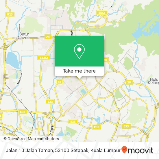 Jalan 10 Jalan Taman, 53100 Setapak map