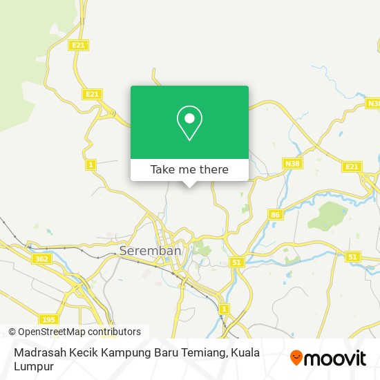 Madrasah Kecik Kampung Baru Temiang map