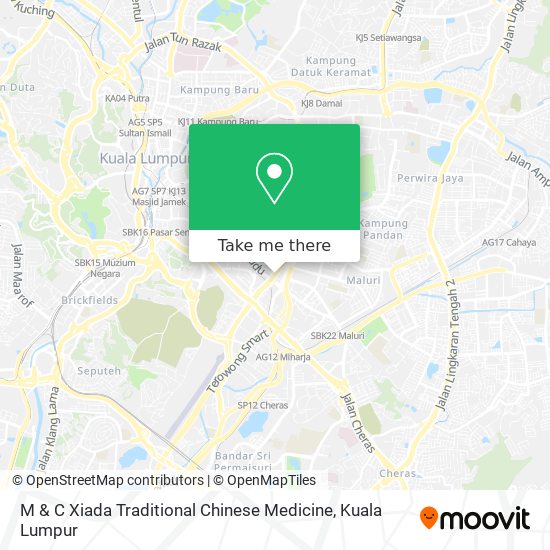 M & C Xiada Traditional Chinese Medicine map