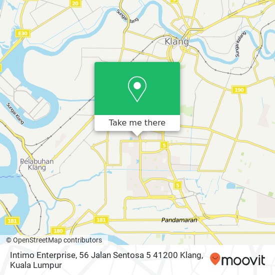 Intimo Enterprise, 56 Jalan Sentosa 5 41200 Klang map