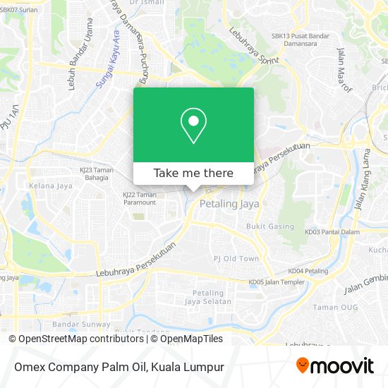 Peta Omex Company Palm Oil