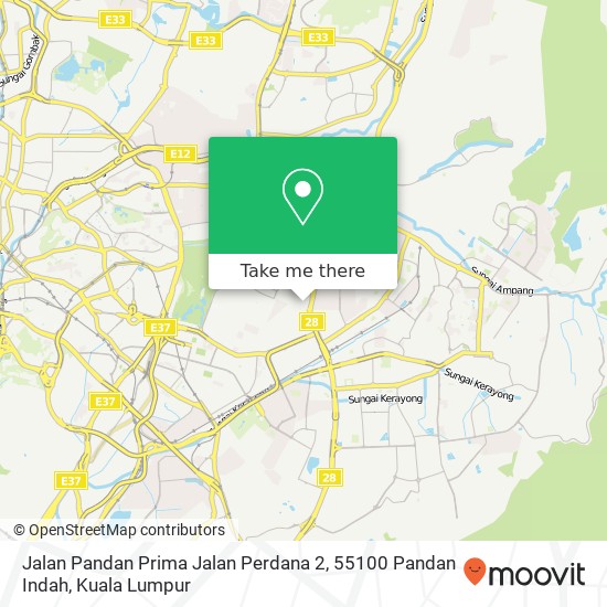 Jalan Pandan Prima Jalan Perdana 2, 55100 Pandan Indah map