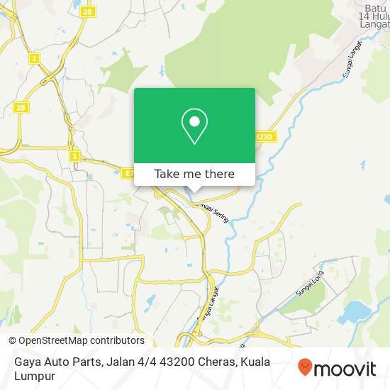 Gaya Auto Parts, Jalan 4 / 4 43200 Cheras map