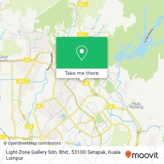 Light-Zone Gallery Sdn. Bhd., 53100 Setapak map