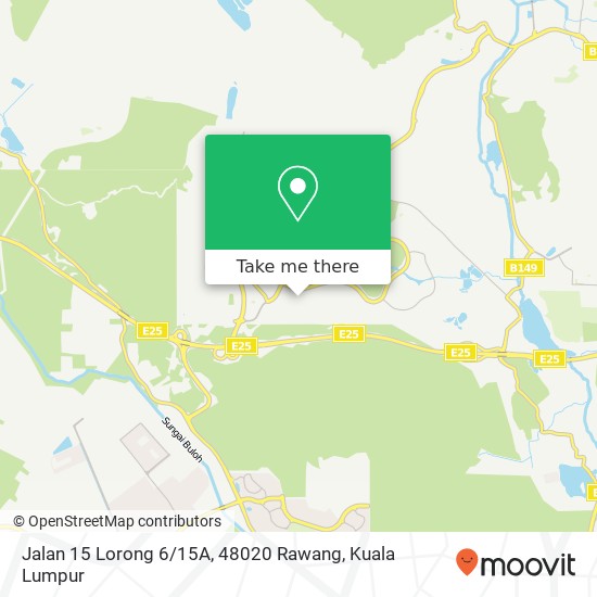 Peta Jalan 15 Lorong 6 / 15A, 48020 Rawang