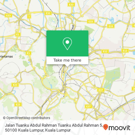 Peta Jalan Tuanku Abdul Rahman Tuanku Abdul Rahman 5, 50100 Kuala Lumpur