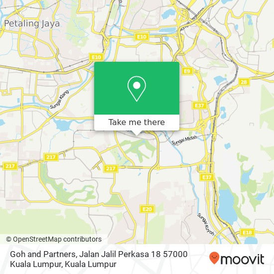 Goh and Partners, Jalan Jalil Perkasa 18 57000 Kuala Lumpur map