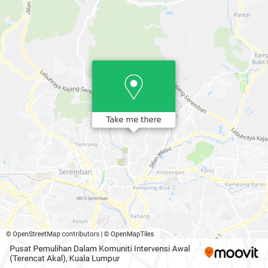 Pusat Pemulihan Dalam Komuniti Intervensi Awal (Terencat Akal) map