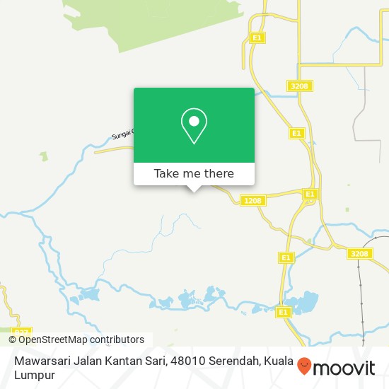 Peta Mawarsari Jalan Kantan Sari, 48010 Serendah