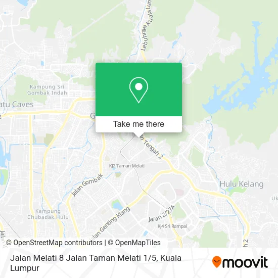 Jalan Melati 8 Jalan Taman Melati 1 / 5 map
