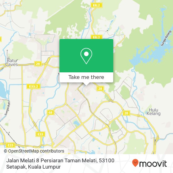 Jalan Melati 8 Persiaran Taman Melati, 53100 Setapak map