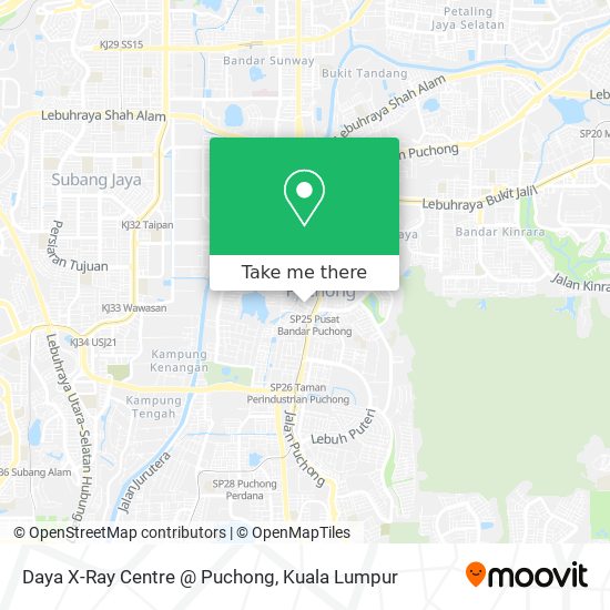 Daya X-Ray Centre @ Puchong map