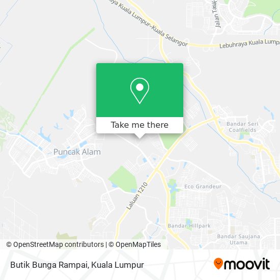 Peta Butik Bunga Rampai