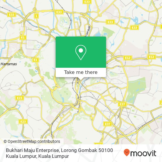 Bukhari Maju Enterprise, Lorong Gombak 50100 Kuala Lumpur map