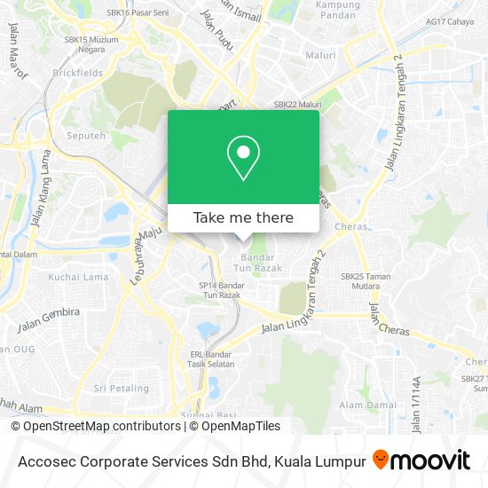 Accosec Corporate Services Sdn Bhd map