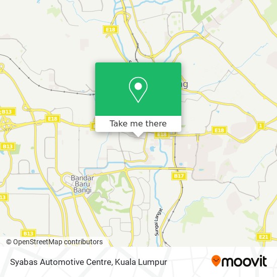 Syabas Automotive Centre map