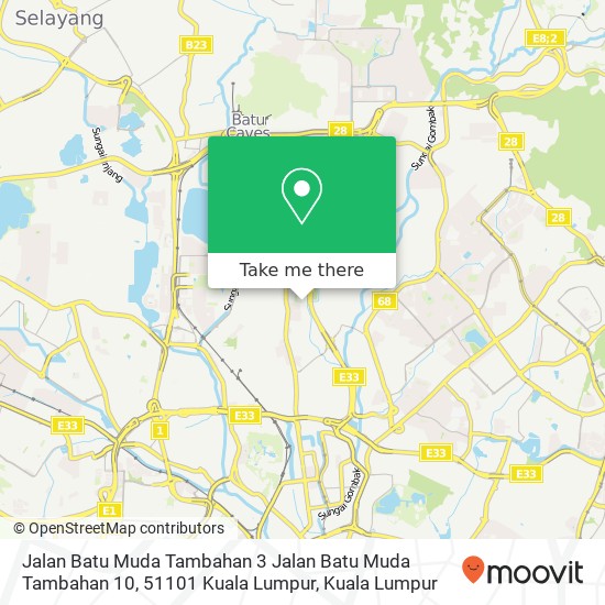 Peta Jalan Batu Muda Tambahan 3 Jalan Batu Muda Tambahan 10, 51101 Kuala Lumpur