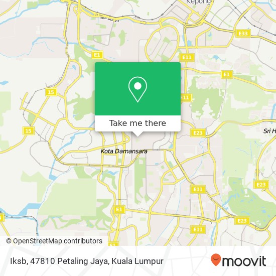 Peta Iksb, 47810 Petaling Jaya