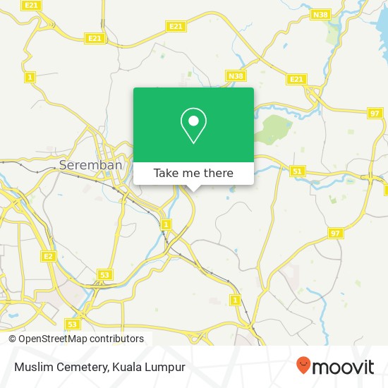 Muslim Cemetery map