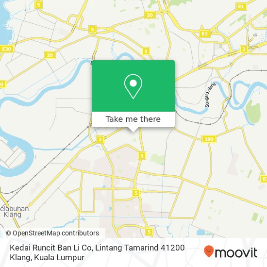 Kedai Runcit Ban Li Co, Lintang Tamarind 41200 Klang map