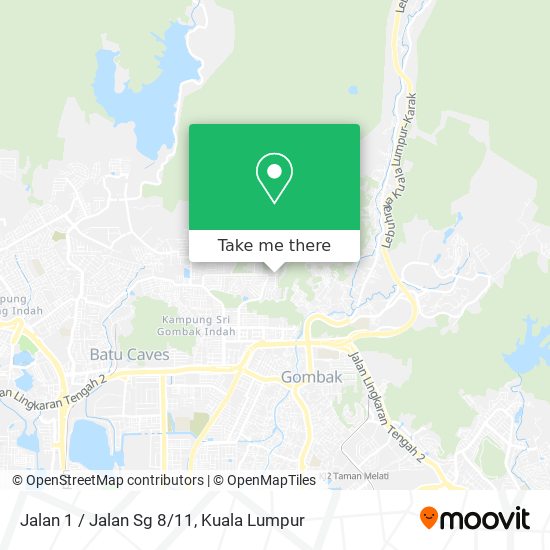 Jalan 1 / Jalan Sg 8/11 map