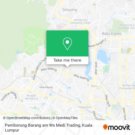 Peta Pemborong Barang am Ws Medi Trading