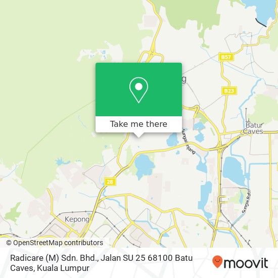 Radicare (M) Sdn. Bhd., Jalan SU 25 68100 Batu Caves map