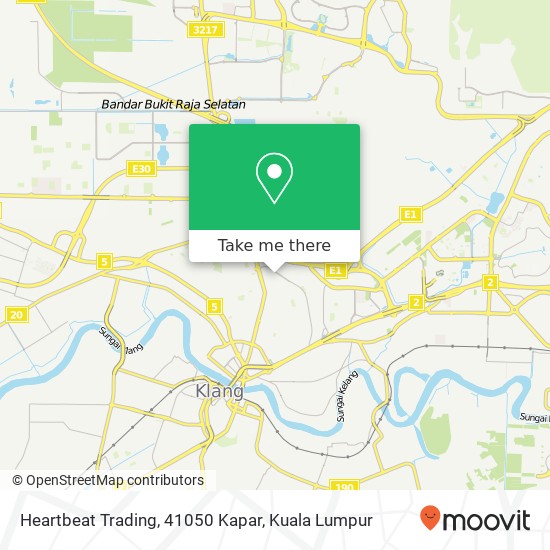 Peta Heartbeat Trading, 41050 Kapar