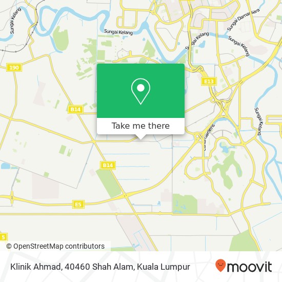 Peta Klinik Ahmad, 40460 Shah Alam