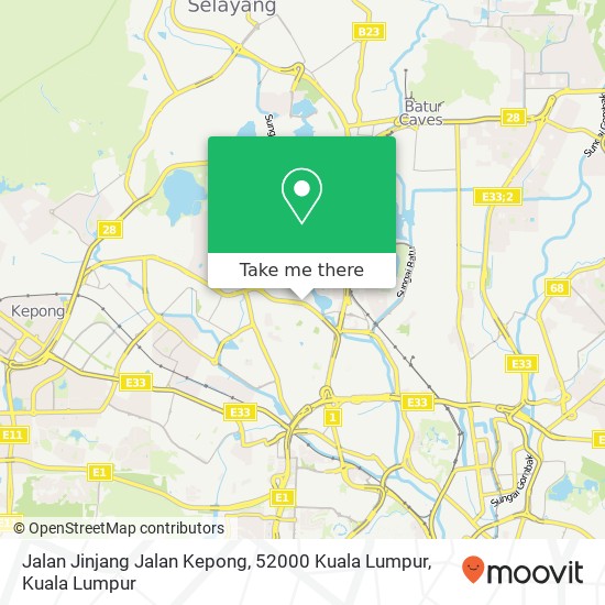 Peta Jalan Jinjang Jalan Kepong, 52000 Kuala Lumpur