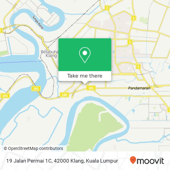 Peta 19 Jalan Permai 1C, 42000 Klang
