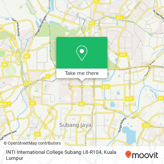 INTI International College Subang L8-R104 map