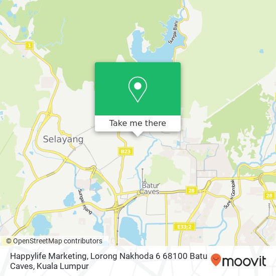Happylife Marketing, Lorong Nakhoda 6 68100 Batu Caves map