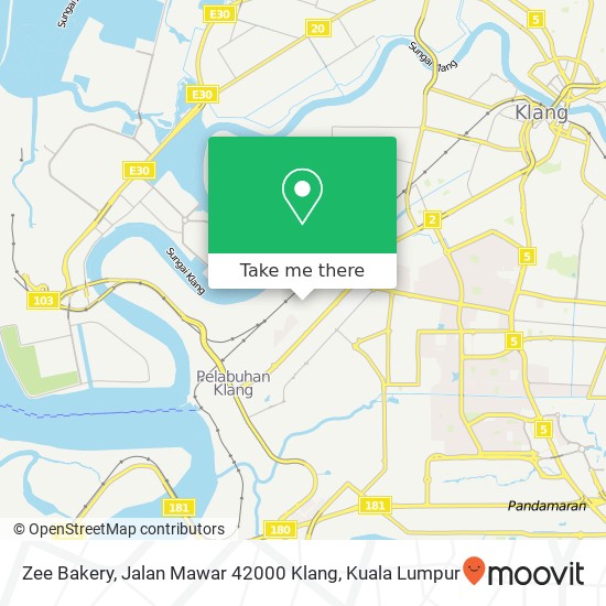 Zee Bakery, Jalan Mawar 42000 Klang map