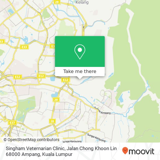Peta Singham Veternarian Clinic, Jalan Chong Khoon Lin 68000 Ampang