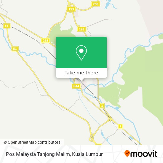 Pos Malaysia Tanjong Malim map