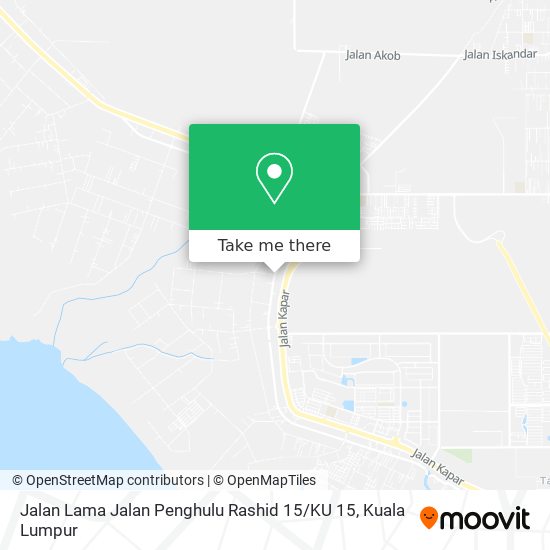 Jalan Lama Jalan Penghulu Rashid 15 / KU 15 map