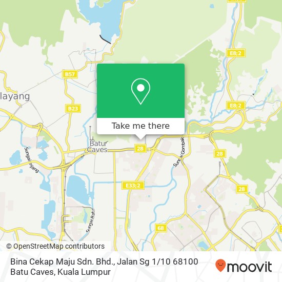 Peta Bina Cekap Maju Sdn. Bhd., Jalan Sg 1 / 10 68100 Batu Caves