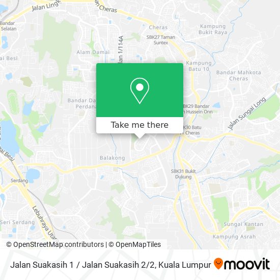 Jalan Suakasih 1 / Jalan Suakasih 2 / 2 map
