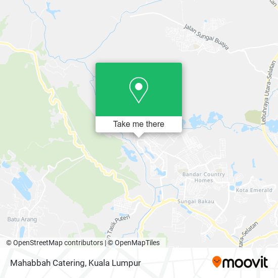 Mahabbah Catering, Jalan SR 2 / 1B 48000 Rawang map