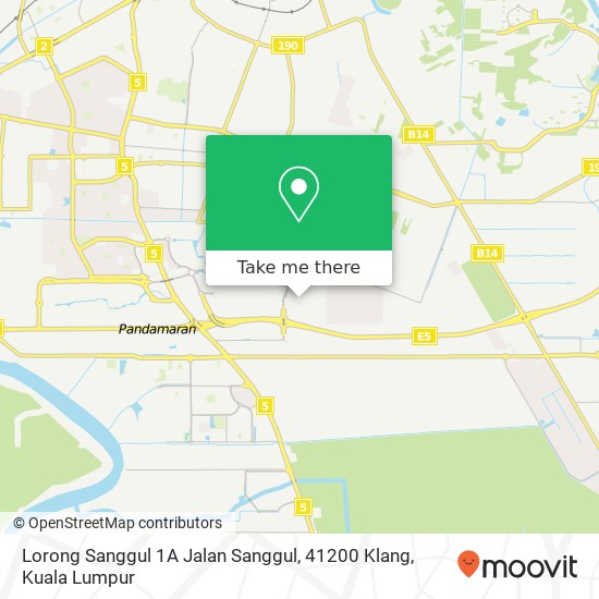 Lorong Sanggul 1A Jalan Sanggul, 41200 Klang map