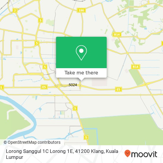 Lorong Sanggul 1C Lorong 1E, 41200 Klang map