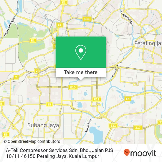 A-Tek Compressor Services Sdn. Bhd., Jalan PJS 10 / 11 46150 Petaling Jaya map