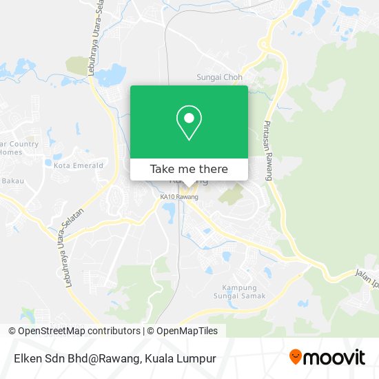 Elken Sdn Bhd@Rawang map