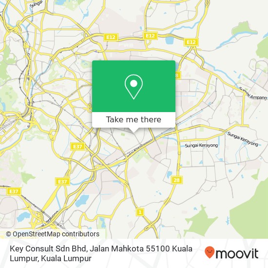 Key Consult Sdn Bhd, Jalan Mahkota 55100 Kuala Lumpur map