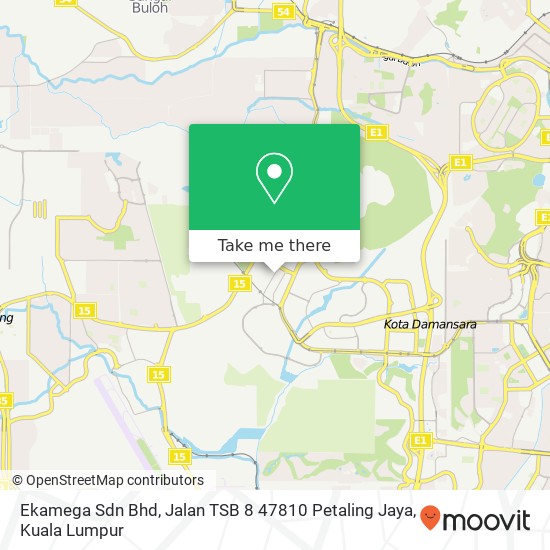 Peta Ekamega Sdn Bhd, Jalan TSB 8 47810 Petaling Jaya