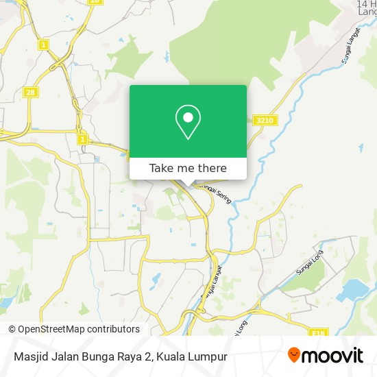 Masjid Jalan Bunga Raya 2 map