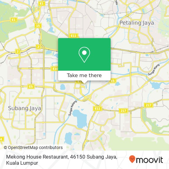 Mekong House Restaurant, 46150 Subang Jaya map