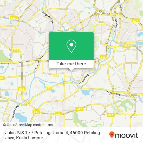 Peta Jalan PJS 1 / / Petaling Utama 4, 46000 Petaling Jaya