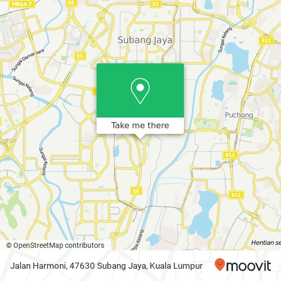 Jalan Harmoni, 47630 Subang Jaya map